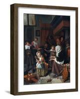 The Feast of St. Nicholas (Christmas)-Jan Havicksz. Steen-Framed Giclee Print