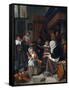 The Feast of St. Nicholas (Christmas)-Jan Havicksz. Steen-Framed Stretched Canvas