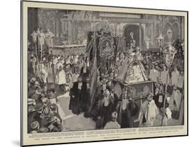 The Feast of the Assumption in Antwerp, the Centennial Procession of the Virgin from Notre Dame-Frank Craig-Mounted Giclee Print
