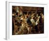 The Feast of the Bean King-Jacob Jordaens-Framed Premium Giclee Print