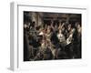 The Feast of the Bean King-Jacob Jordaens-Framed Art Print