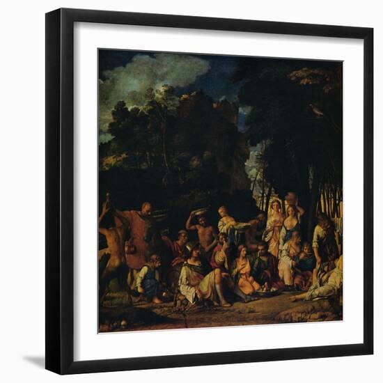 'The Feast of the Gods', 1514-1529-Giovanni Bellini-Framed Giclee Print