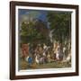 The Feast of the Gods, 1514- 29-Giov. /Titian Bellini-Framed Giclee Print