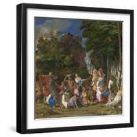 The Feast of the Gods, 1514- 29-Giov. /Titian Bellini-Framed Giclee Print