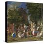 The Feast of the Gods, 1514- 29-Giov. /Titian Bellini-Stretched Canvas