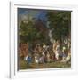 The Feast of the Gods, 1514- 29-Giov. /Titian Bellini-Framed Giclee Print