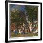 The Feast of the Gods, 1514- 29-Giov. /Titian Bellini-Framed Giclee Print