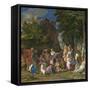 The Feast of the Gods, 1514- 29-Giov. /Titian Bellini-Framed Stretched Canvas