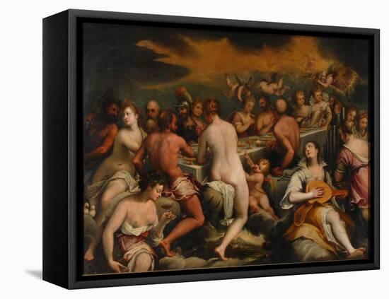 The Feast of the Gods-Johann Rottenhammer-Framed Stretched Canvas