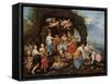 The Feast of the Gods-Jan Van Kessel-Framed Stretched Canvas