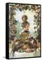 The Feast of the Monkeys-Jean-Baptiste Oudry-Framed Stretched Canvas