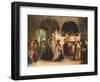 The Feast of the Rejoicing of the Torah at the Synagogue in Leghorn, Italy, 1850-Solomon Alexander Hart-Framed Giclee Print