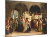 The Feast of the Rejoicing of the Torah at the Synagogue in Leghorn, Italy, 1850-Solomon Alexander Hart-Mounted Giclee Print