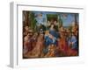 The Feast of the Rose Garlands (1506 - Oil on Wood)-Albrecht Dürer or Duerer-Framed Giclee Print