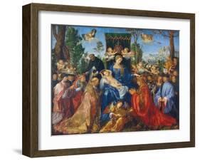 The Feast of the Rose Garlands, 1506-Albrecht Dürer-Framed Giclee Print