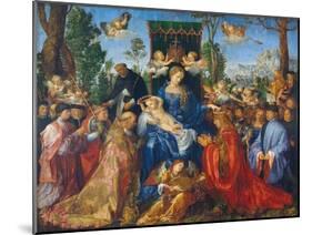 The Feast of the Rose Garlands, 1506-Albrecht Dürer-Mounted Giclee Print