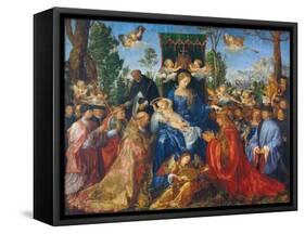 The Feast of the Rose Garlands, 1506-Albrecht Dürer-Framed Stretched Canvas