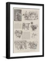 The Feast of Trumpets, the Piedigrotta Festival of Naples-null-Framed Giclee Print