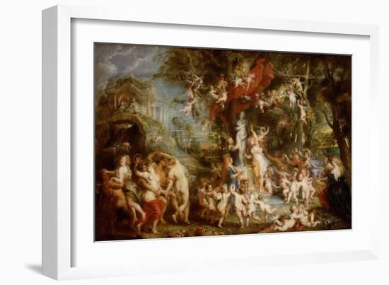 The Feast of Venus, 1635-6-Peter Paul Rubens-Framed Giclee Print