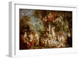 The Feast of Venus, 1635-6-Peter Paul Rubens-Framed Giclee Print