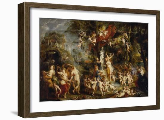 The Feast of Venus, after 1635-Peter Paul Rubens-Framed Giclee Print