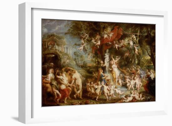 The Feast of Venus (The Festival of Venus Verticordi), 1636-1637-Peter Paul Rubens-Framed Giclee Print