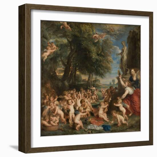 The Feast of Venus (The Festival of Venus Verticordi)-Peter Paul Rubens-Framed Giclee Print