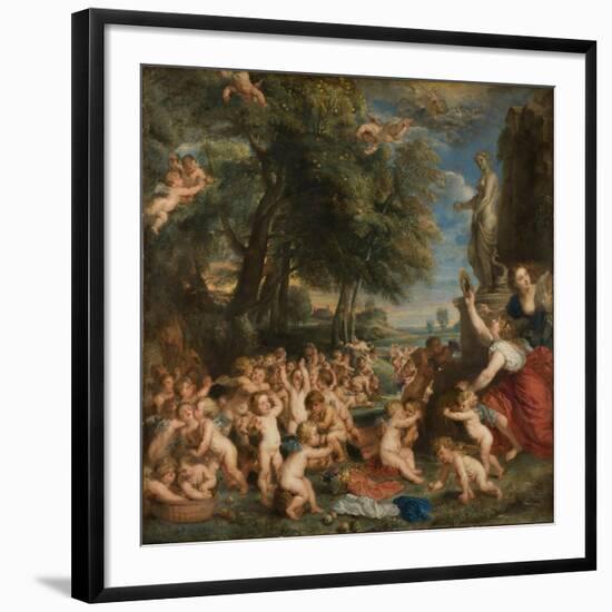 The Feast of Venus (The Festival of Venus Verticordi)-Peter Paul Rubens-Framed Giclee Print