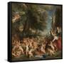 The Feast of Venus (The Festival of Venus Verticordi)-Peter Paul Rubens-Framed Stretched Canvas