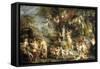 The Feast of Venus-Peter Paul Rubens-Framed Stretched Canvas