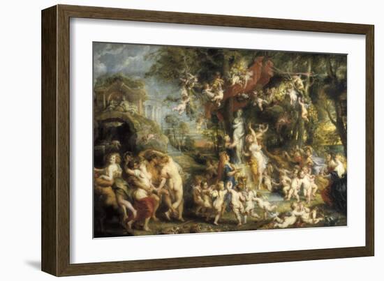 The Feast of Venus-Peter Paul Rubens-Framed Art Print