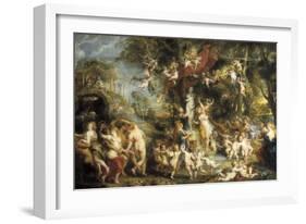 The Feast of Venus-Peter Paul Rubens-Framed Art Print