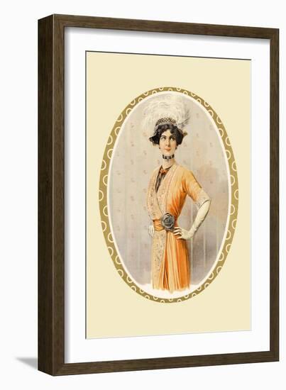 The Feathered Lady-null-Framed Art Print