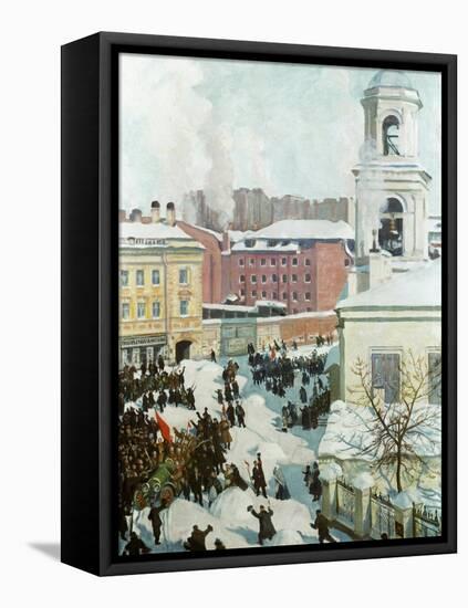 The February 27, 1917, 1917-Boris Michaylovich Kustodiev-Framed Stretched Canvas