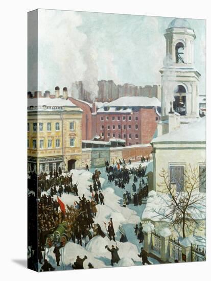 The February 27, 1917, 1917-Boris Michaylovich Kustodiev-Stretched Canvas