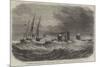 The Federal Ironclad Monadnock Towing a Disabled Gun-Boat in a Storm Off Cape Hatteras-null-Mounted Giclee Print