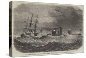The Federal Ironclad Monadnock Towing a Disabled Gun-Boat in a Storm Off Cape Hatteras-null-Stretched Canvas