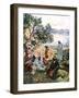 The feeding of the five thousand - Bible-William Brassey Hole-Framed Giclee Print