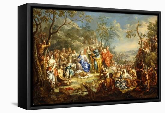 The Feeding of the Five Thousand-Johann Georg Platzer-Framed Stretched Canvas