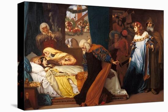 The Feigned Death of Juliet, 1856-1858-Frederic Leighton-Stretched Canvas