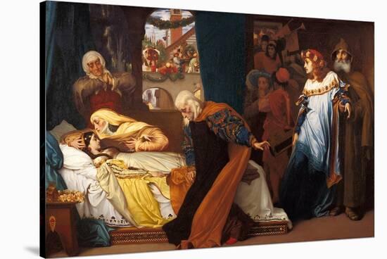 The Feigned Death of Juliet, 1856-1858-Frederic Leighton-Stretched Canvas