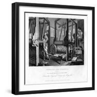 The Fellow Prentices at their Looms, Plate I of Industry and Idleness, 1833-E Smith-Framed Giclee Print