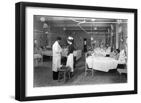 The Female Medical Ward at the Montague Hospital, Mexborough, South Yorkshire, 1959-Michael Walters-Framed Photographic Print