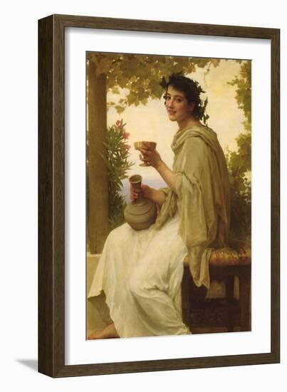 The Female Wine Enthusiast-William Adolphe Bouguereau-Framed Art Print