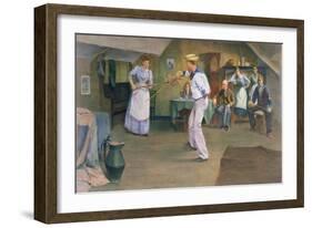 The Fencing Lesson, 1893-Frederick James McNamara Evans-Framed Giclee Print