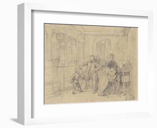 The Fencing Lesson, c.1847-49-Richard Caton Woodville-Framed Giclee Print