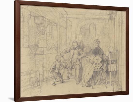 The Fencing Lesson, c.1847-49-Richard Caton Woodville-Framed Giclee Print