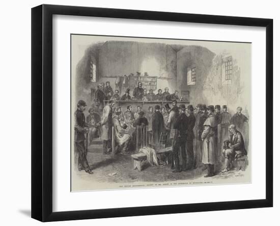 The Fenian Insurrection, Inquest on Mr Cleary in the Courthouse at Kilmallock-null-Framed Giclee Print