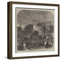 The Fenian Trials at Manchester, the Prisoners Leaving the New Bailey for the Assize Court-Charles Robinson-Framed Giclee Print