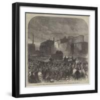The Fenian Trials at Manchester, the Prisoners Leaving the New Bailey for the Assize Court-Charles Robinson-Framed Giclee Print